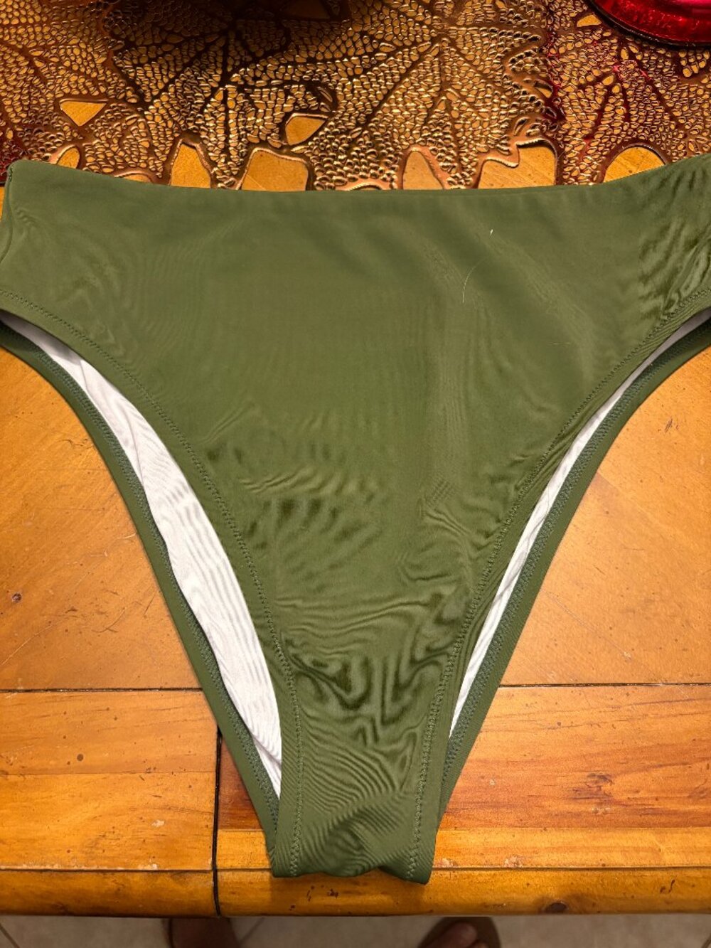 Shade & Shore Green Bathing Suit Bottom Size L